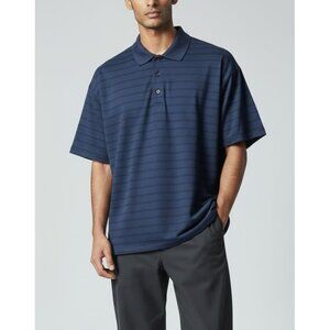 Grand Slam Performance Navy Blue XXL Polo Shirt 100% Polyester Short Sleeve Mens